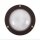 Wandlampe außen Messing massiv Glas D: 14 cm hoch