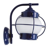 Au&szlig;enwandlampe Messing massiv Glas 22 cm hoch IP23...