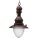 Au&szlig;enleuchte Glas Messing massiv E27 IP43 D: 20 cm Maritim