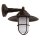 Au&szlig;enwandlampe Echt-Messing Glas B: 26 cm IP43 E27 Maritim