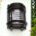 Außenleuchte Wand Messing Glas H: 22 cm IP64 Schwarz