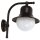 Au&szlig;enlampe Wand Echt-Messing Glas H: 30 cm IP23 Schwarz