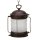 Lampe &agrave; suspendre ext&eacute;rieure laiton verre &Oslash; 26 cm E27 brun rouille antique