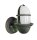 Au&szlig;enwandlampe klein Echt-Messing Glas E27 IP64 H: 24 cm