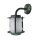 Lampe dext&eacute;rieur mur laiton verre E27 IP23 29 cm de haut vert antique