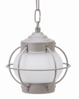 Au&szlig;enleuchte Glas Echt-Messing E27 IP23 rund...