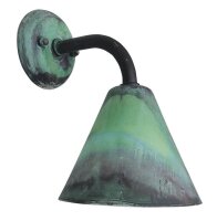 Applique intérieure laiton E27 H : 25 cm vert...
