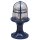 Sockelleuchte Messing Glas 28 cm IP54 Blau E27 Maritim