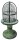 Lampadaire ext&eacute;rieur petit laiton verre 28 cm IP54 vert antique E27