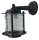 Lampe de cour noir antique laiton v&eacute;ritable verre H : 24 cm IP23 E27