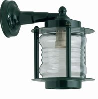 Wandlampe au&szlig;en Messing massiv Glas H: 24 cm IP23...