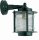 Wandlampe au&szlig;en Messing massiv Glas H: 24 cm IP23 Gr&uuml;n