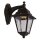 Au&szlig;enlampe Schwarz Rustikal Echt-Messing 26 cm hoch IP43