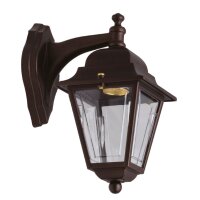 Lampe dextérieur murale laiton H : 26 cm IP43 E27...