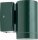 Applique murale dext&eacute;rieur en laiton H : 10 cm IP64 vert GU10
