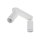 Plafonnier blanc métal 43,5cm orientable 2 flammes GU10
