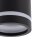 Deckenspot Metall Ø 5,5 cm H: 11 cm klein rund Schwarz GU10