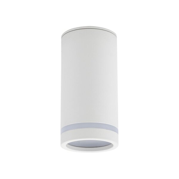 Spot Lampe plafond métal GU10 Ø 5,5 cm H : 11 cm apparent blanc