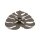 Indirekte Wandleuchte Metall Braun H: 54 cm 3x G9 Blatt