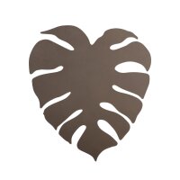 Wandleuchte Braun H: 40 cm 3x G9 Blatt indirekt Metall