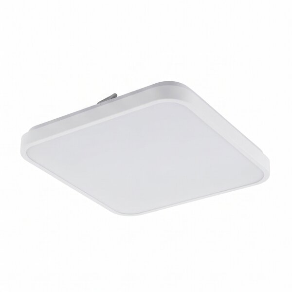 LED Deckenleuchte Weiß Aluminium 32 W warmweiß blendarm