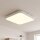LED Deckenleuchte Weiß Aluminium 32 W warmweiß blendarm