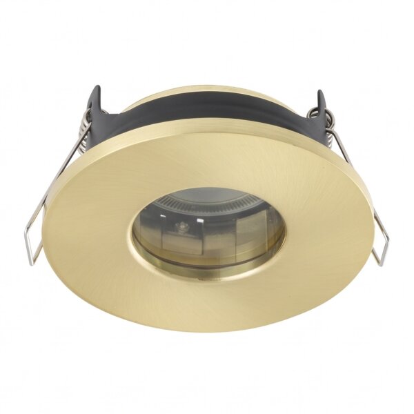 Runde Einbauleuchte Aluminium Glas GU10 IP44 B:8,5 cm