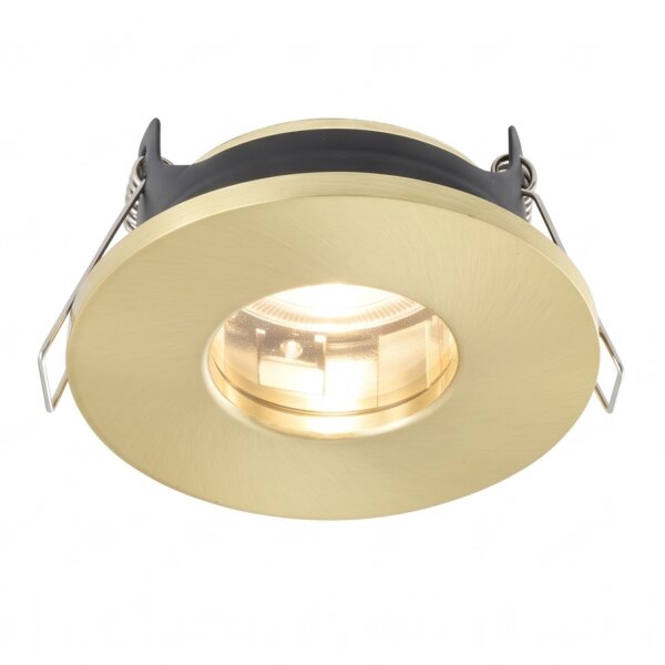 Runde Einbauleuchte Aluminium Glas GU10 IP44 B:8,5 cm