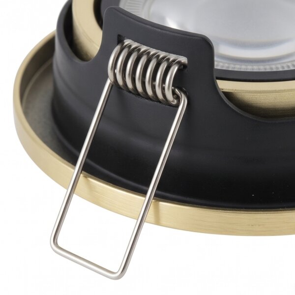 Runde Einbauleuchte Aluminium Glas GU10 IP44 B:8,5 cm
