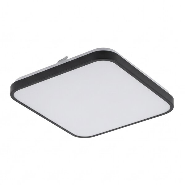 LED Deckenlampe Aluminium 32 W 3000 K Schwarz blendarm