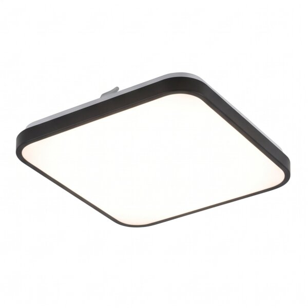 LED Deckenlampe Aluminium 32 W 3000 K Schwarz blendarm