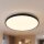 Schwarze LED Deckenlampe blendarm Ø49 cm 32 W 2100 lm