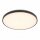 Schwarze LED Deckenlampe blendarm Ø49 cm 32 W 2100 lm