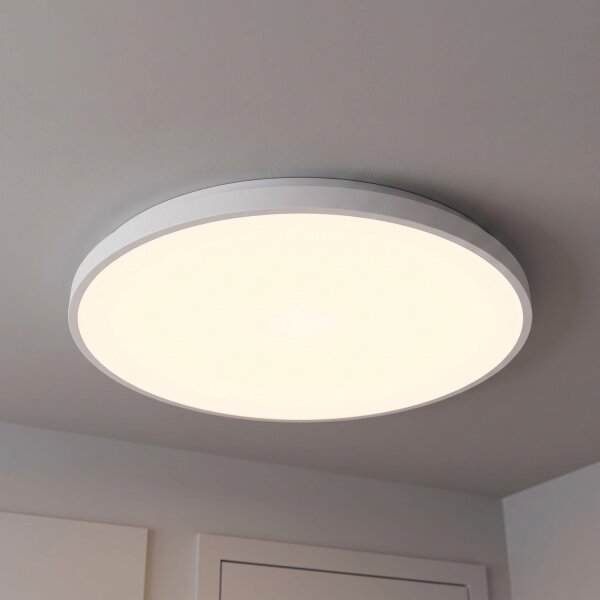 Runde LED Deckenlampe blendarm Ø49 cm 32 W 3000 K Weiß