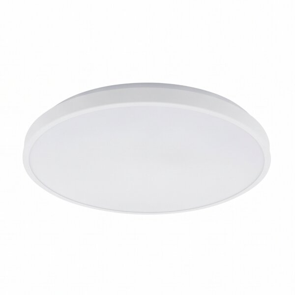 Weiße LED Deckenlampe Metall IP44 neutralweiß Ø38,5 cm