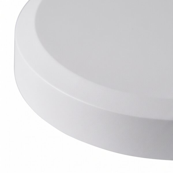 Weiße LED Deckenlampe Metall IP44 neutralweiß Ø38,5 cm