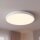Weiße LED Deckenlampe Metall IP44 neutralweiß Ø38,5 cm