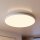 Blendarme LED Deckenlampe Weiß Metall IP44 neutralweiß