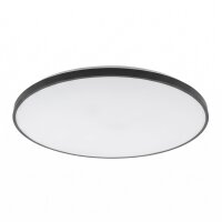 Schwarze LED Deckenlampe Ø64,2 cm 64 W 4700 lm...