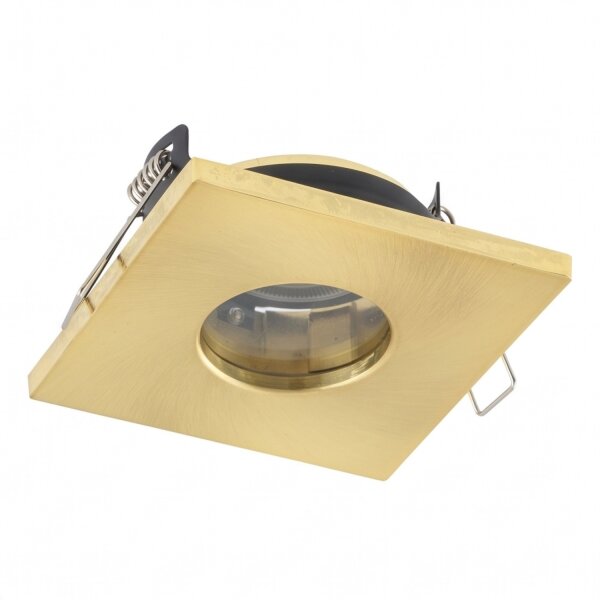 Einbauspot in Messing Aluminium Glas B:8,5 cm IP44 GU10