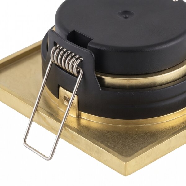 Einbauspot in Messing Aluminium Glas B:8,5 cm IP44 GU10
