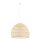 Suspension ronde en rotin naturel E27 Ø60 cm Moderne