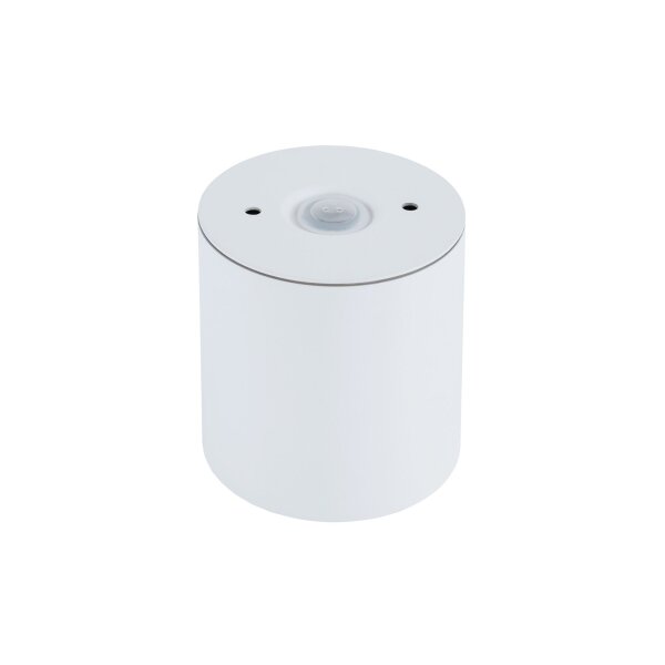 Weißer Aufbauspot Aluminium akzentuiert IP44 Ø8,5 cm