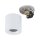 Weißer Aufbauspot Aluminium akzentuiert IP44 Ø8,5 cm
