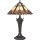 Tischlampe Tiffany Stil Zugschalter 60cm hoch ETERNO 2