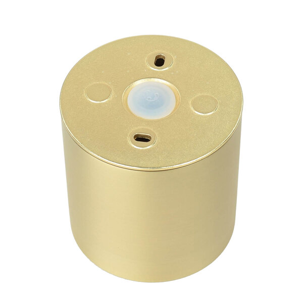 Deckenstrahler Aluminium in Messing Ø8,5 cm IP44 GU10