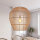 Suspension E27 Bambou naturel L:50 cm réglable en hauteur