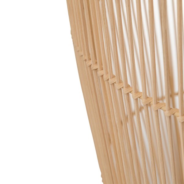 Suspension E27 bambou bois naturel Ø53,5 cm réglable