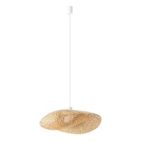 Gemütliche Hängelampe Bambus Holz E27 L:60 cm...