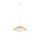 Lampe à suspendre Moderne Câble en papier Naturel Blanc E27 rond Ø50 cm